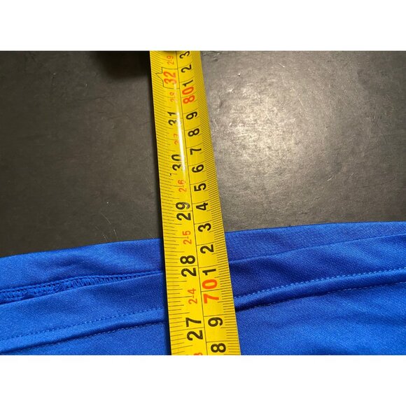 Asics Blue 1/4 Zip Pullover Athletic Light Jacket Mens M Performance - Picture 6 of 6